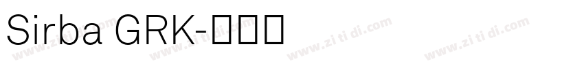 Sirba GRK字体转换 Sirba GRK字体转换